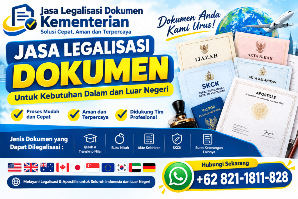 Jasa Legalisasi Dokumen Terpercaya