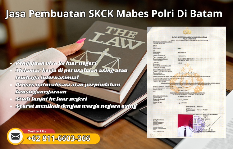 Jasa Pembuatan SKCK Mabes Polri Di Batam