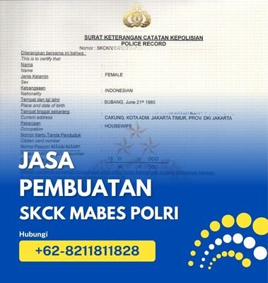Jasa Pembuatan SKCK Mabes Polri